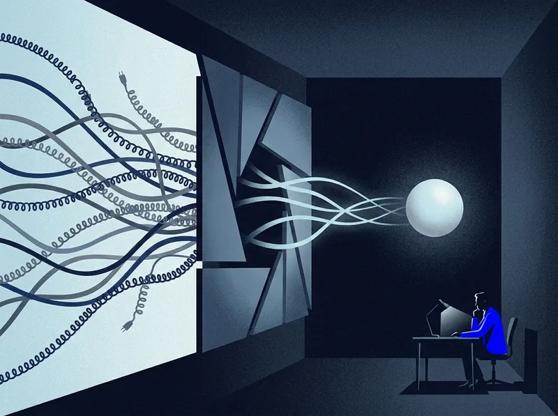 Illustration of a monitored phone workflow connecting an operator to approved information