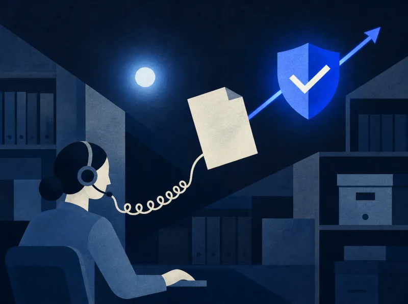 Headset operator guiding a warranty claim toward an approved resolution path.
